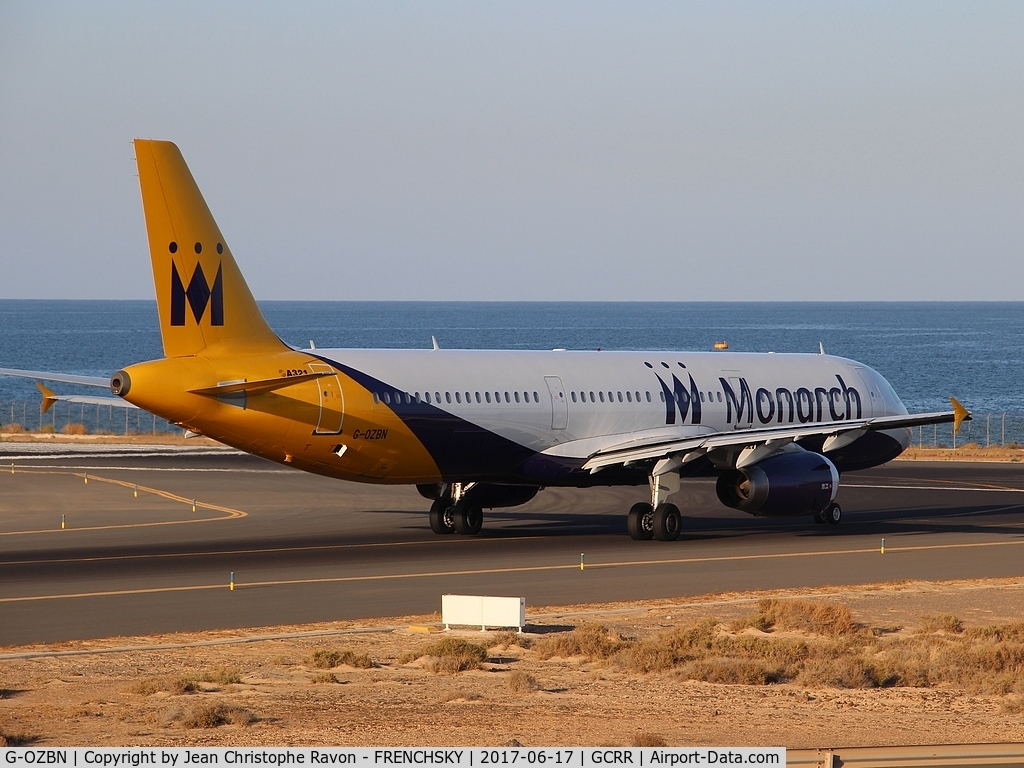 G-OZBN, 1999 Airbus A321-231 C/N 1153, Monarch