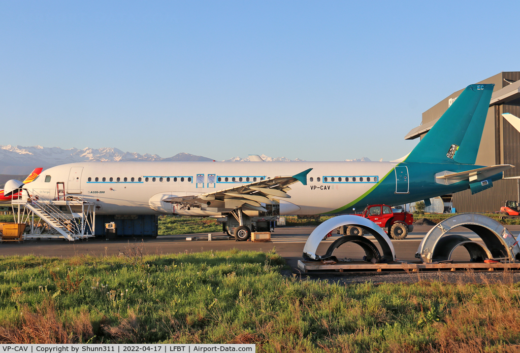 VP-CAV, 2004 Airbus A320-214 C/N 2217, Scrapping process engaged... Ex. Aer Lingus