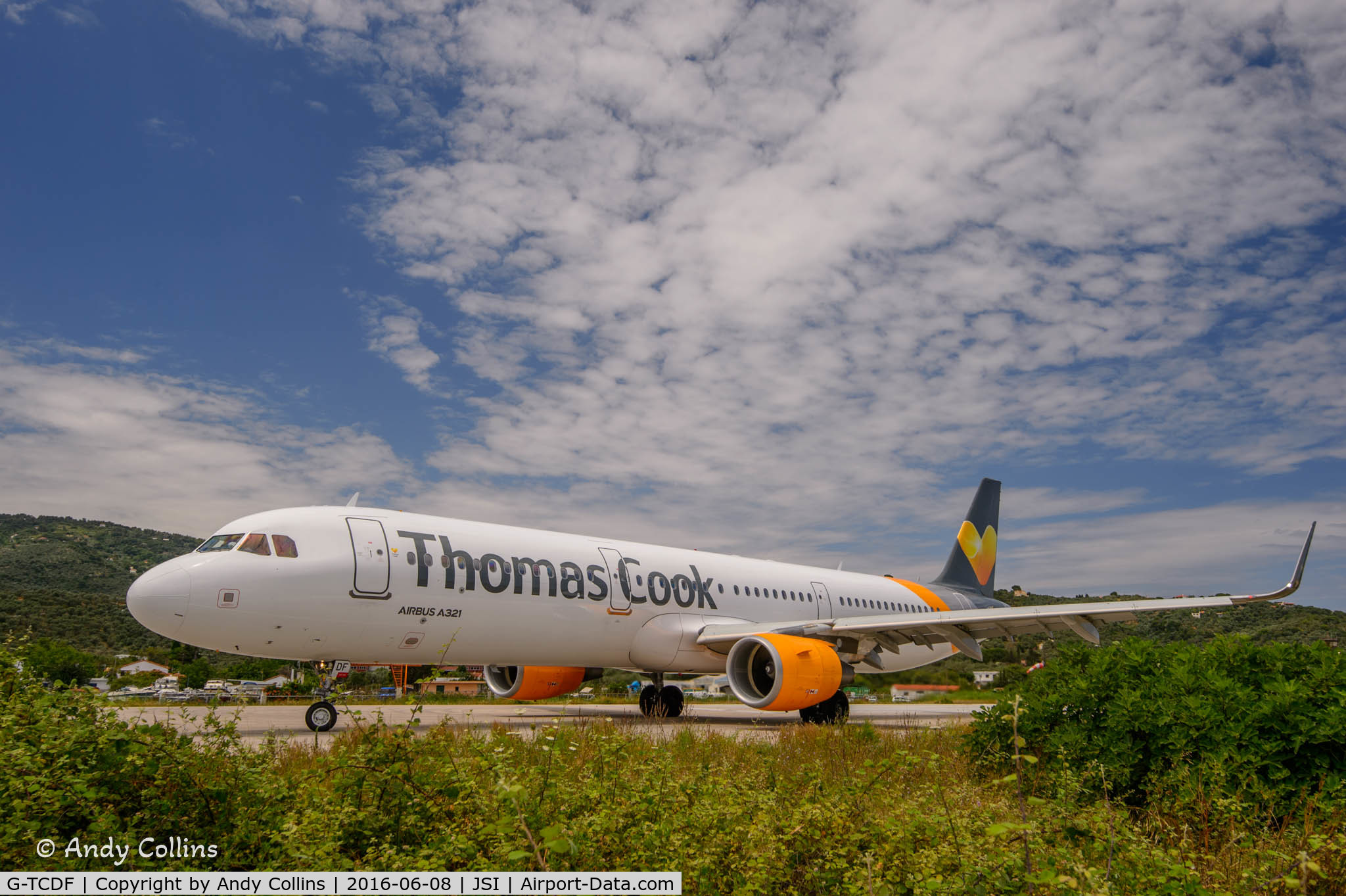 G-TCDF, 2014 Airbus A321-211 C/N 6114, Taxiing at Skiathos