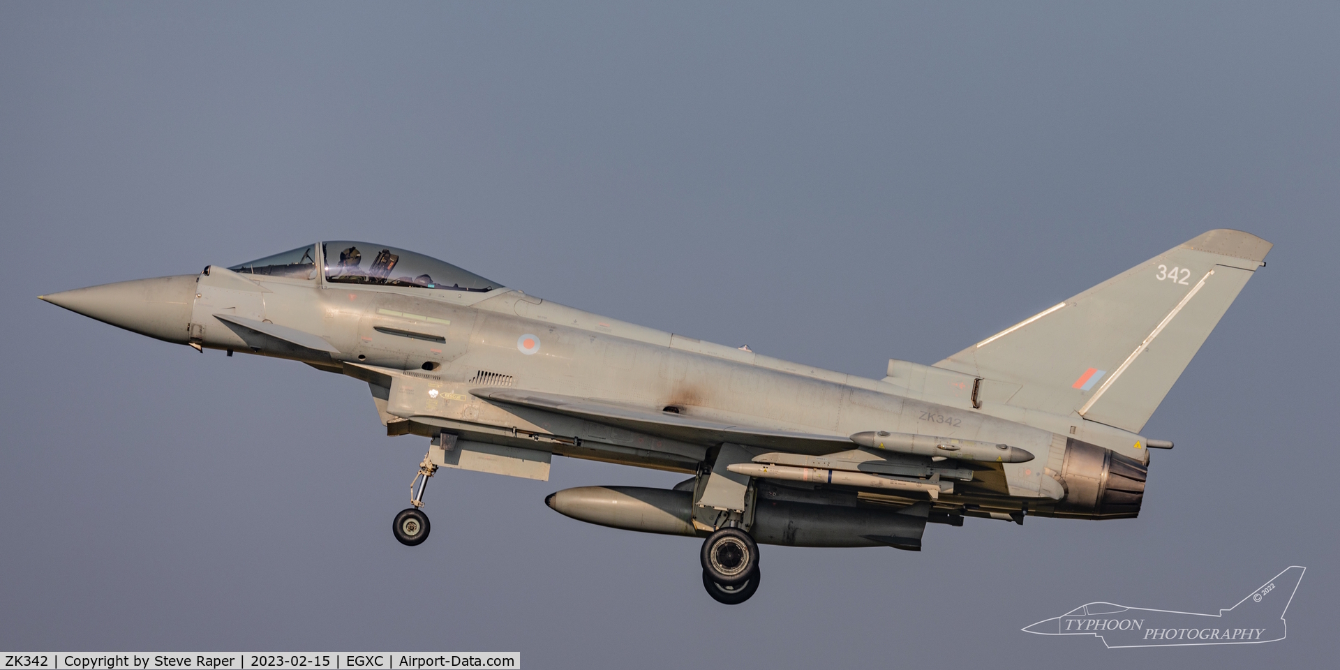 ZK342, 2012 Eurofighter EF-2000 Typhoon FGR4 C/N BS103/379, 25 at Coningsby