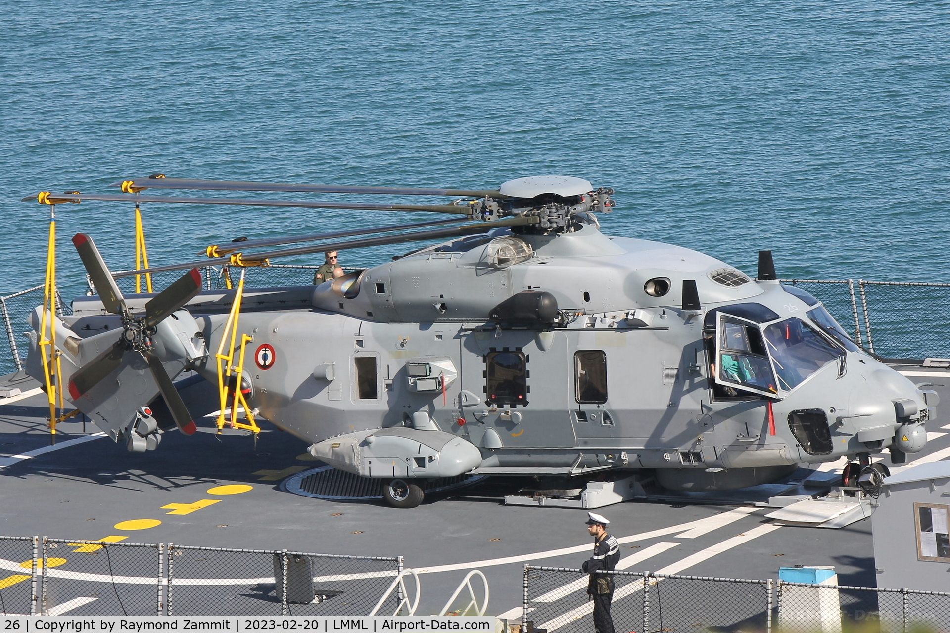 26, NH Industries NH90 C/N 1397, NH90 26 (F-ZKCP) French Navy aboard FS Alsace while on visit in the Malta Grand Harbour.