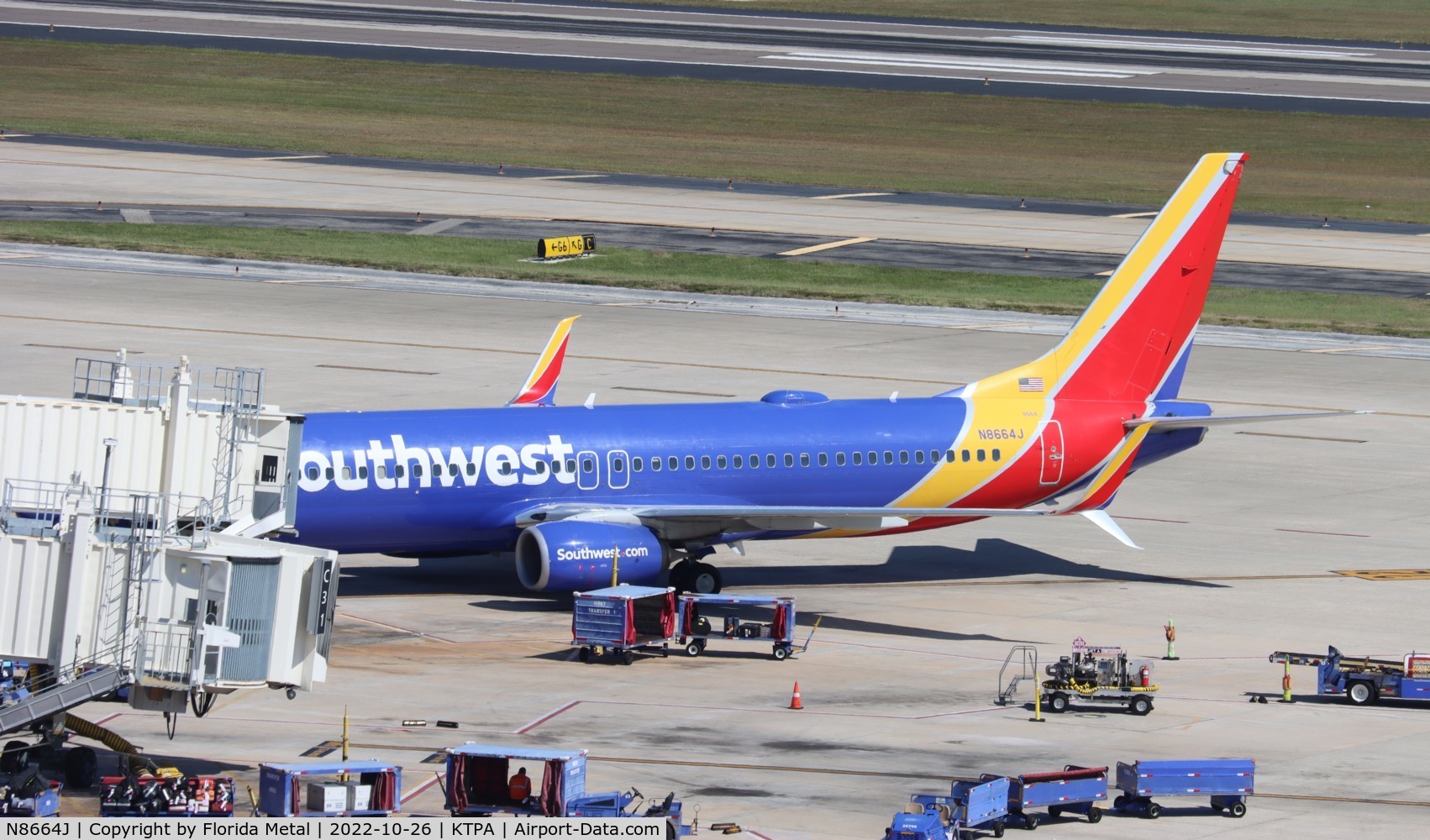 N8664J, 2015 Boeing 737-8H4 C/N 36649, TPA 2022