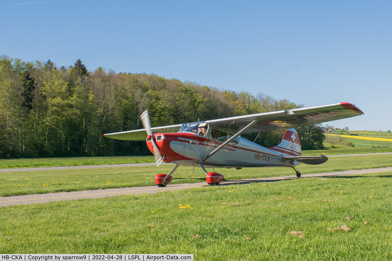 HB-CKA, 1949 Cessna 170A C/N 19135, A regular visitor to Langenthal-Bleienbach