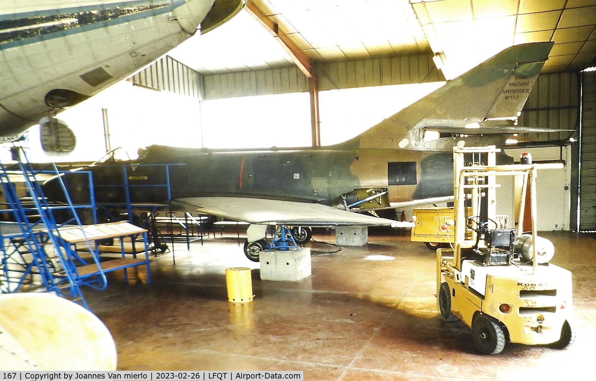 167, Dassault Super Mystere B.2 C/N 167, Slide scan
