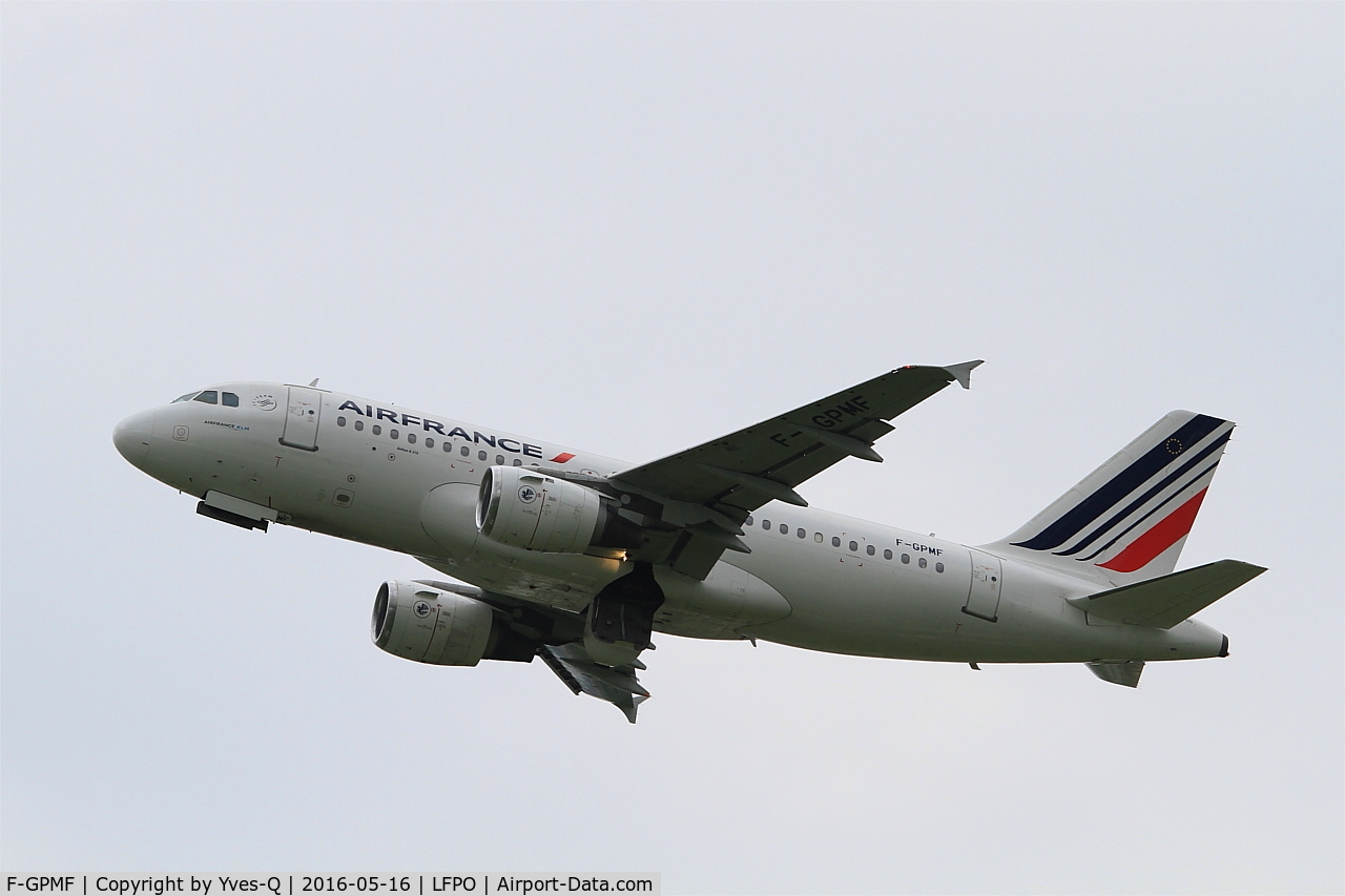 F-GPMF, 1996 Airbus A319-113 C/N 637, Airbus A319-113, Take off rwy 24, Paris Orly airport (LFPO-ORY)