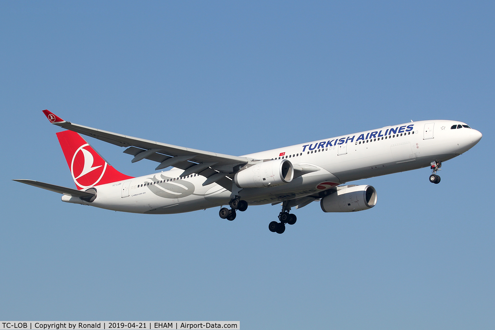 TC-LOB, 2013 Airbus A330-343 C/N 1491, at spl