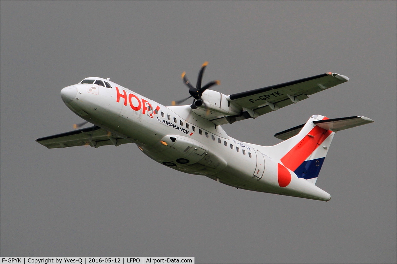 F-GPYK, 1997 ATR 42-500 C/N 537, ATR 42-500, Take off rwy 24, Paris Orly airport (LFPO - ORY)