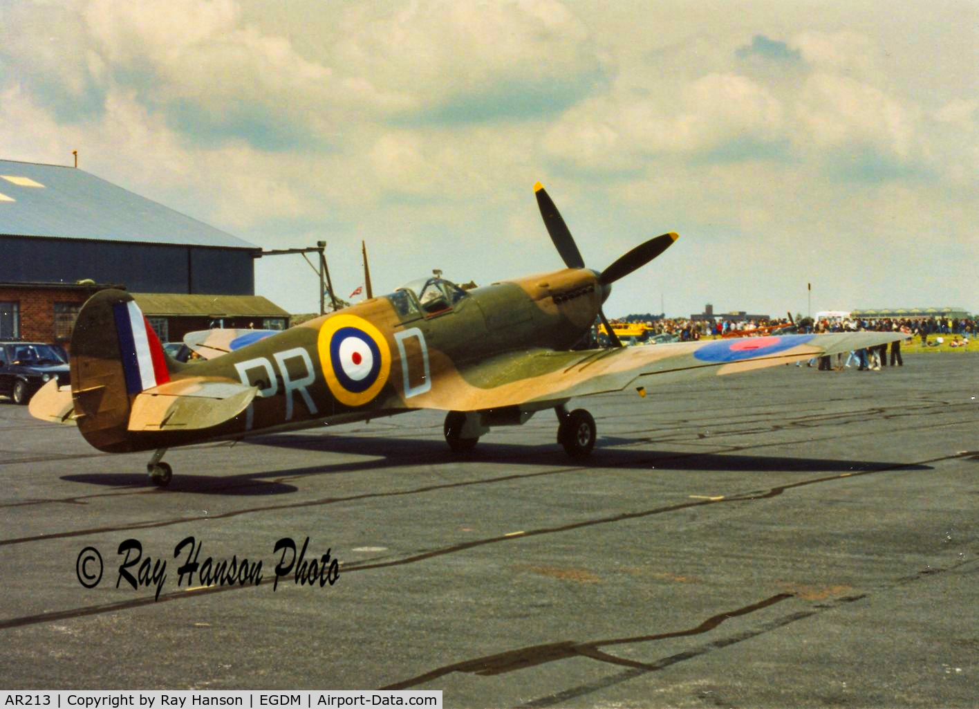 AR213, 1941 Supermarine 300 Spitfire Mk1A C/N WASP/20/2, Taken at the 50 Battle of Britain Airshow at Boscombe Down