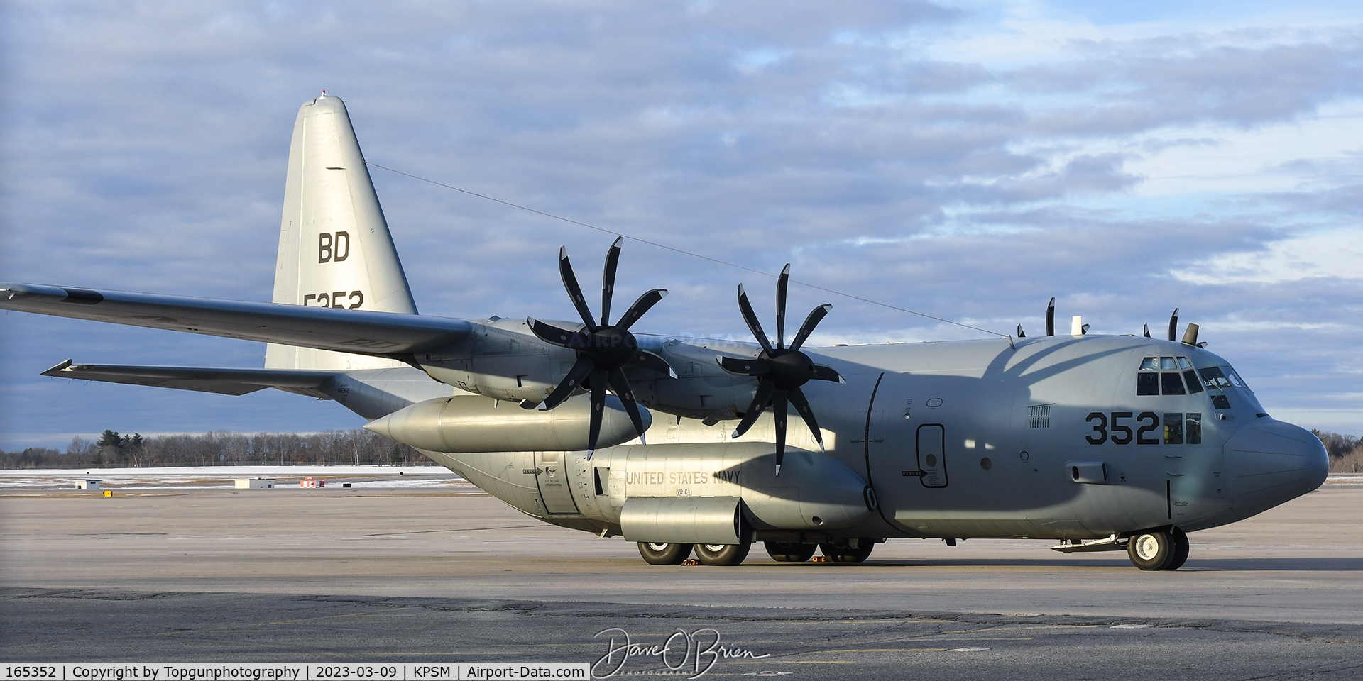 165352, Lockheed KC-130T Hercules C/N 382-5411, CONVOY3191 rests on the ramp after a late night arrival