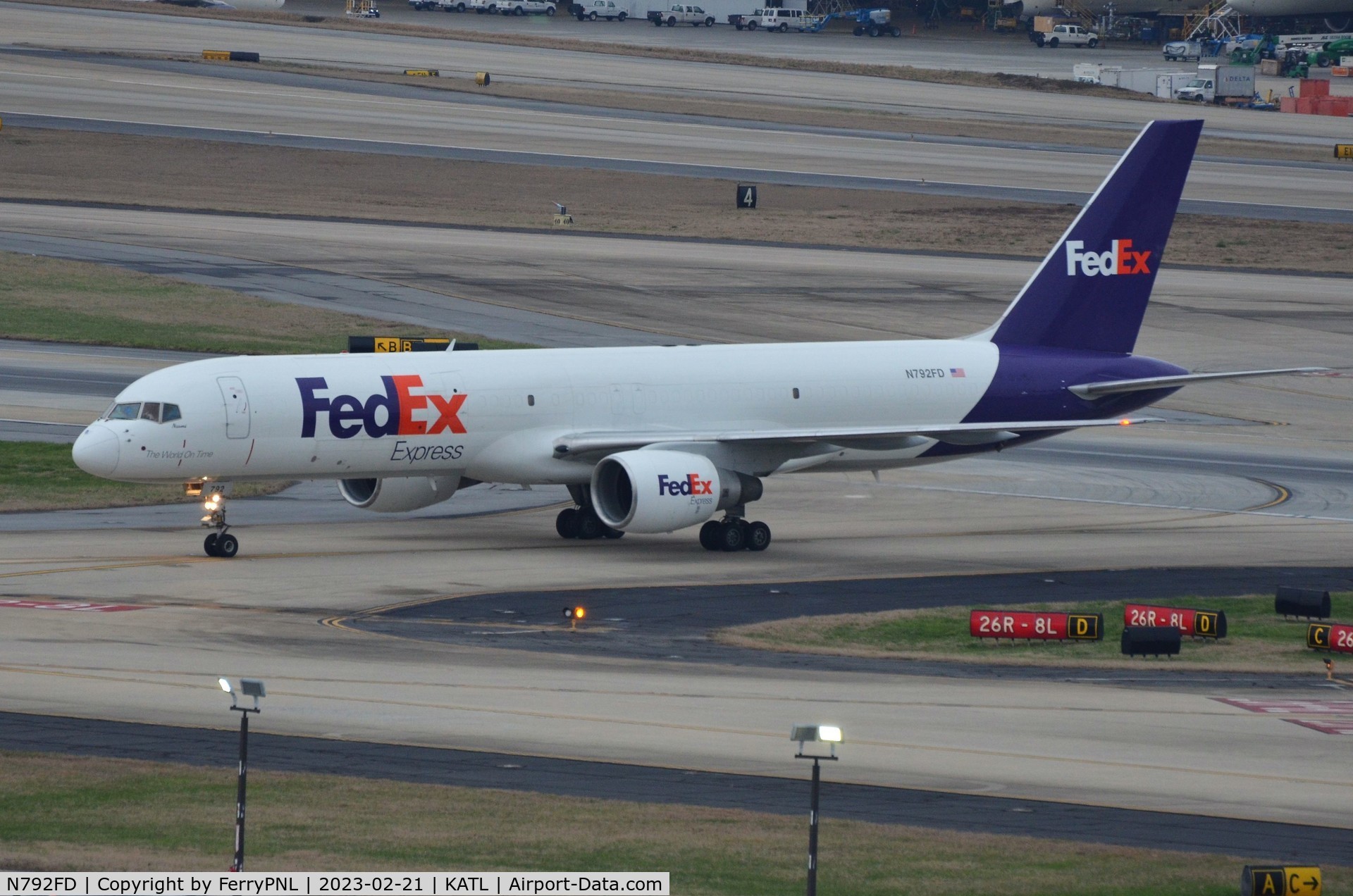 N792FD, 1993 Boeing 757-222 C/N 26697, Arrival of Fedex B752F