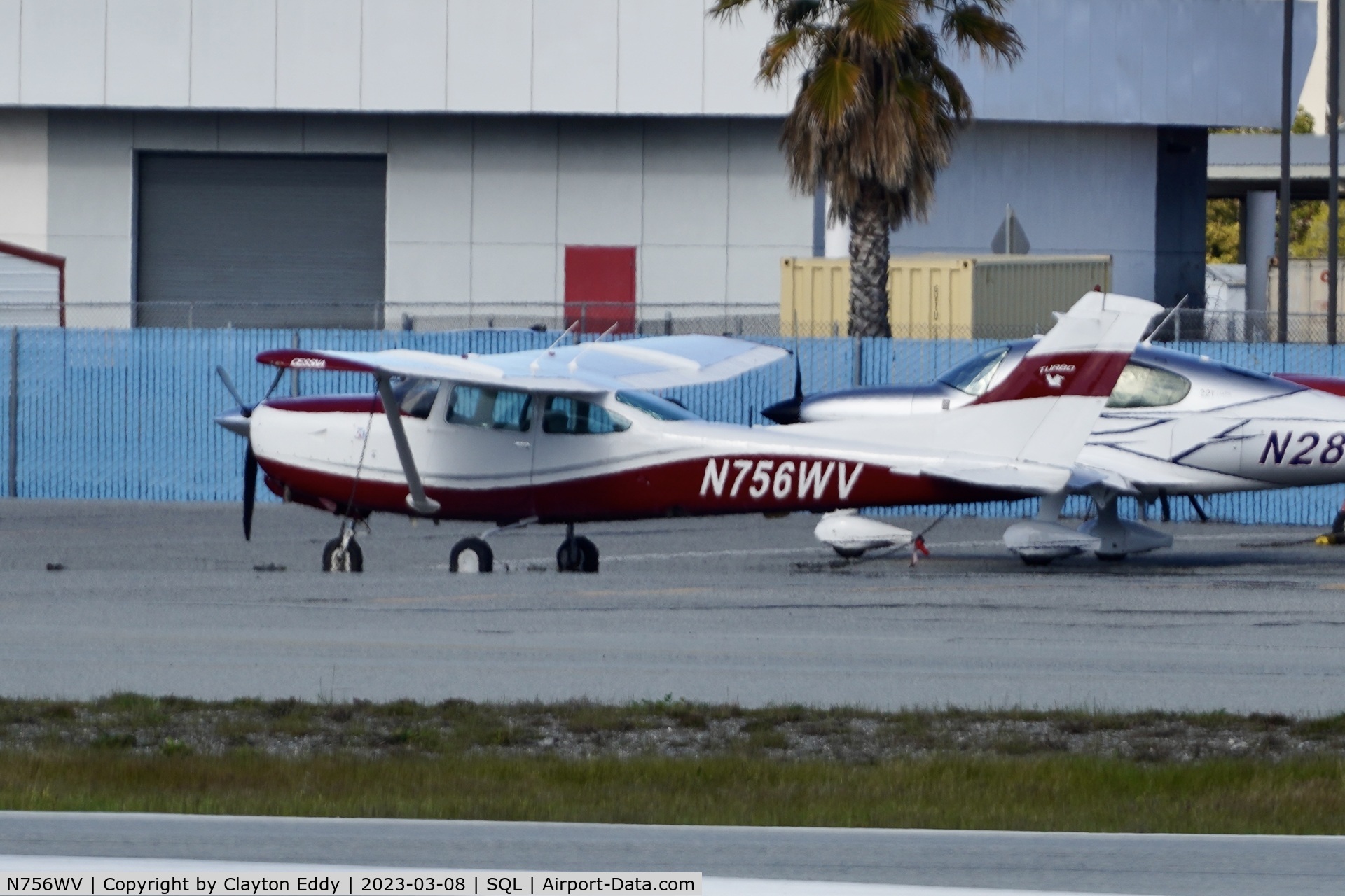 N756WV, 1979 Cessna TR182 Turbo Skylane RG C/N R18201180, San Carlos Airport in California 2023.