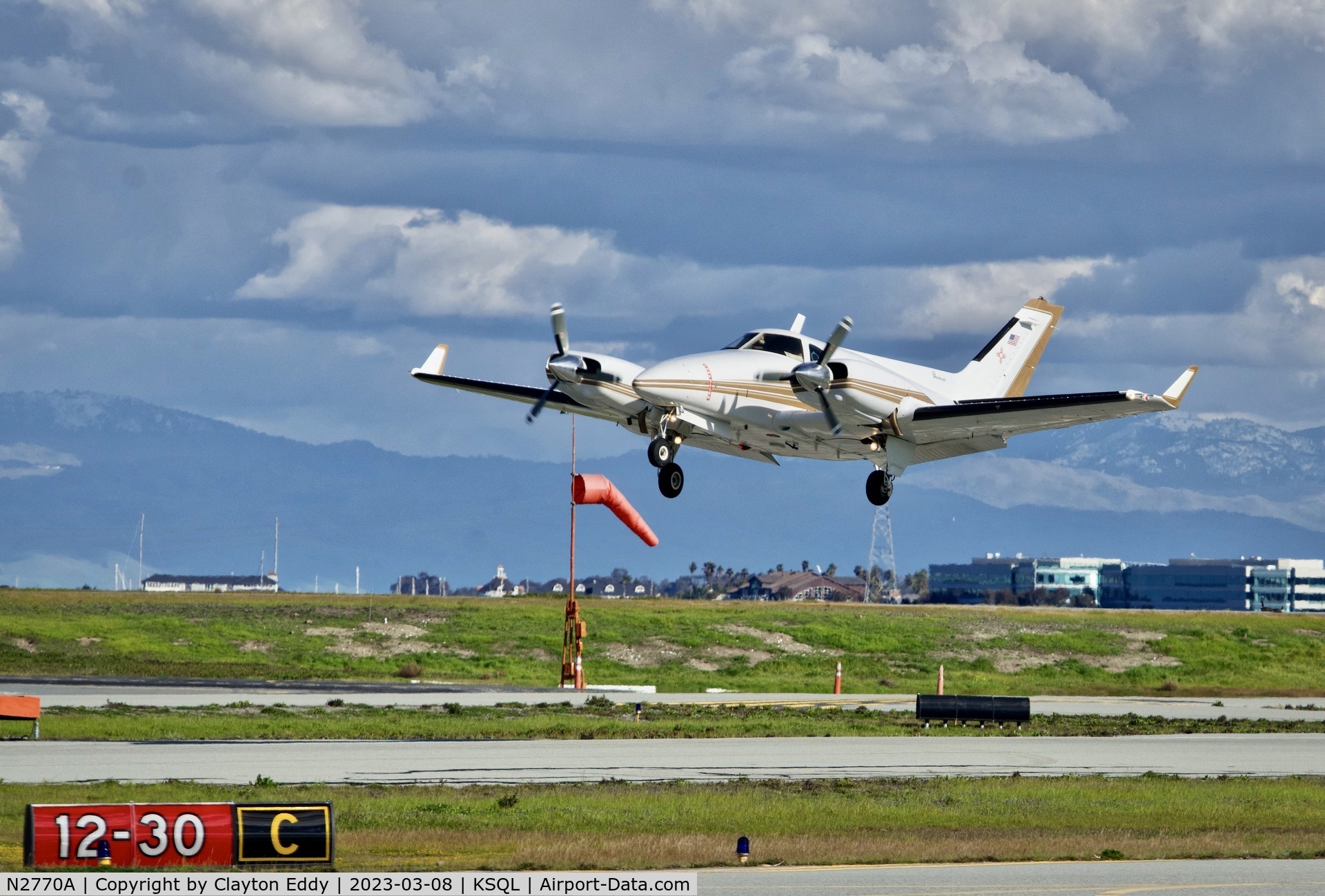N2770A, 1979 Beech B-60 Duke Duke C/N P-492, San Carlos Airport in California 2023.