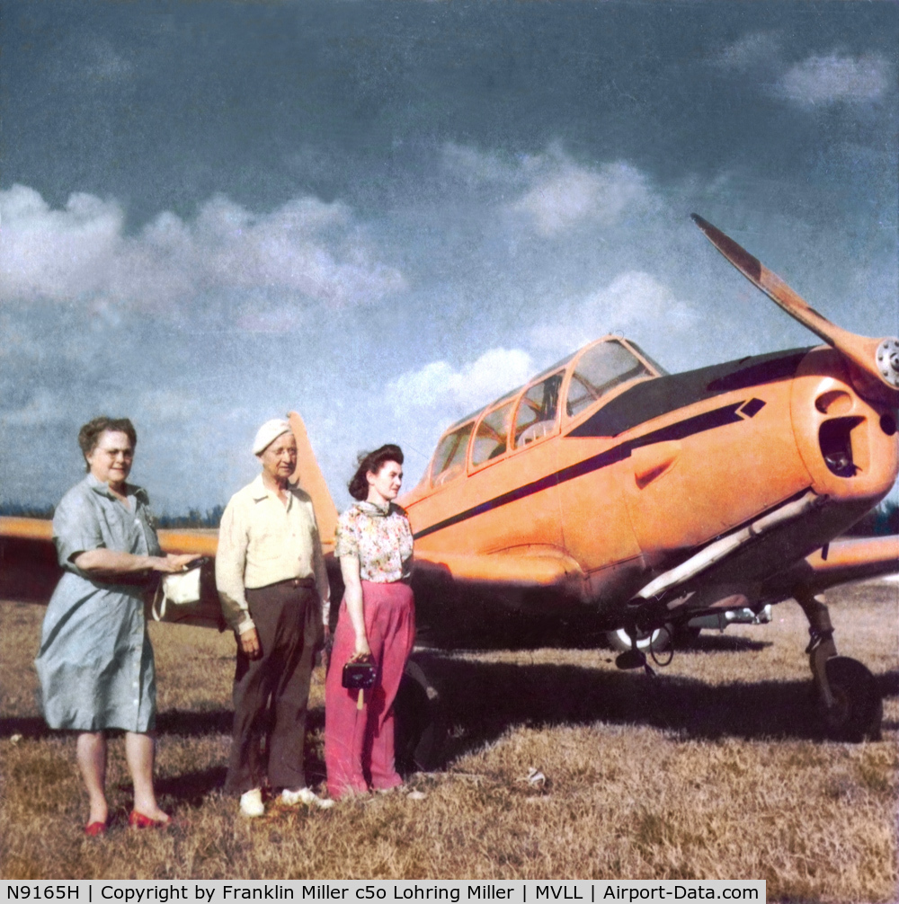 N9165H, 1943 Fairchild M-62A-3 Cornell II C/N T43-4459, My fathe r, Franklin Miller's PT 26 with his mother, father, and wife in around 1945 or 1946. Taken at the Meadville, PA airport