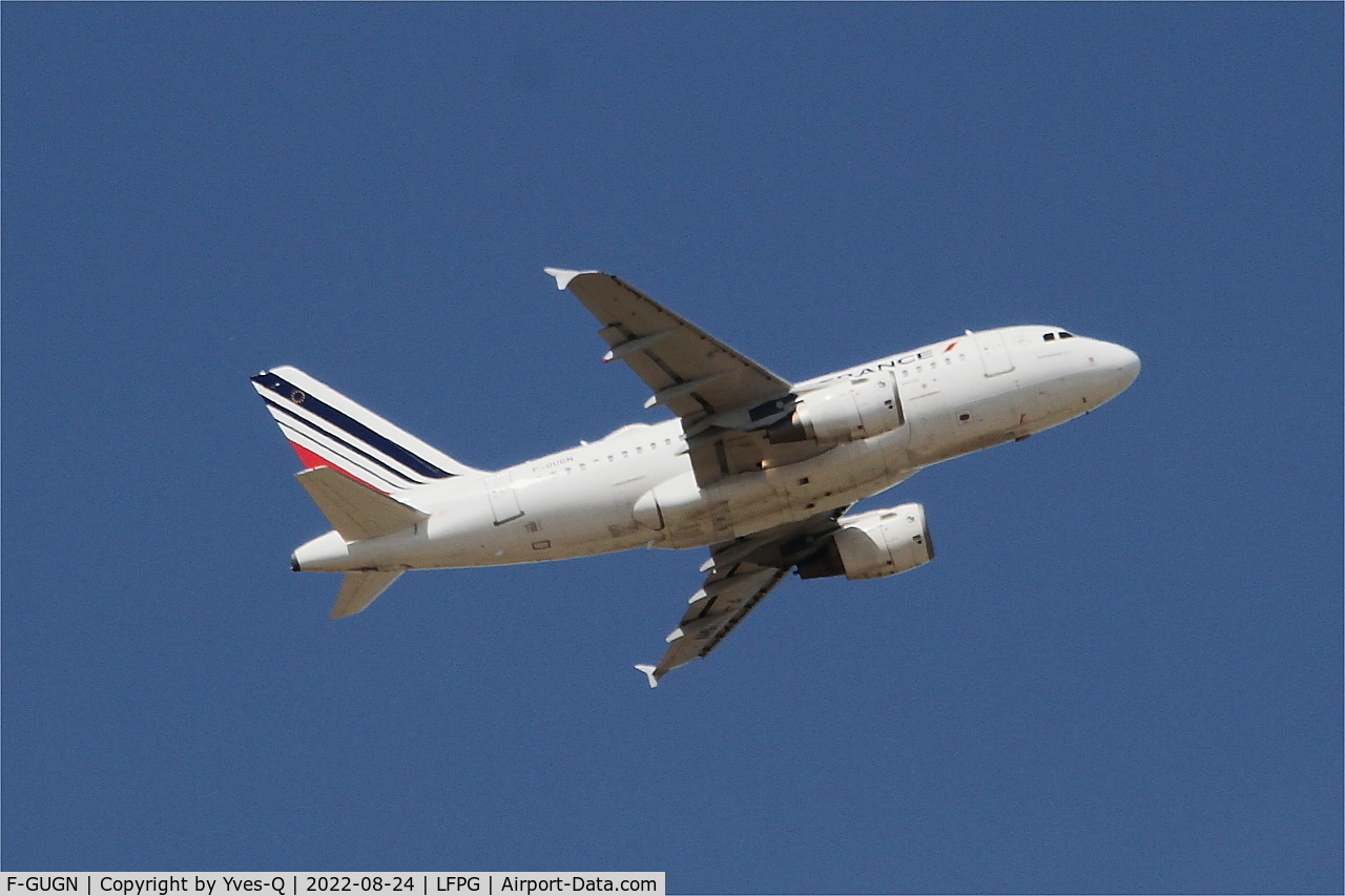 F-GUGN, 2006 Airbus A318-111 C/N 2918, Airbus A318-111, Climbing from rwy 09R, Roissy Charles De Gaulle airport (LFPG-CDG)