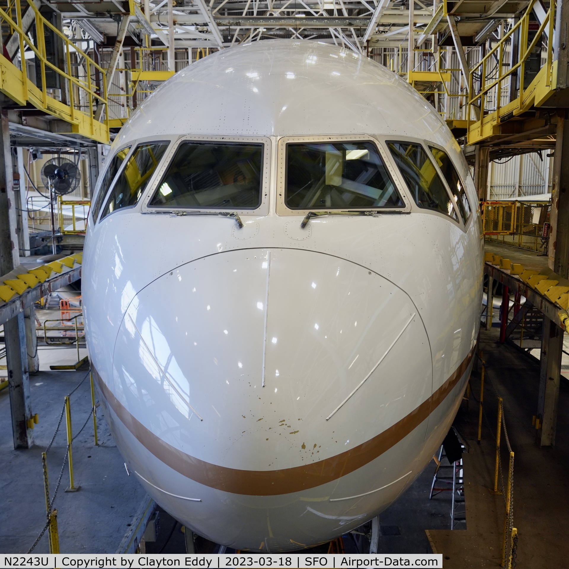 N2243U, 2017 Boeing 777-300/ER C/N 63723, SFO 2023.