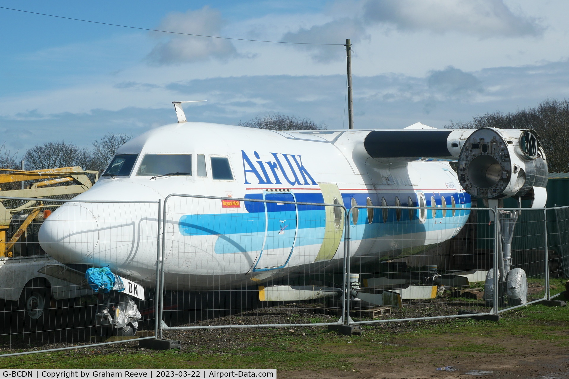 G-BCDN, 1963 Fokker F-27-200 Friendship C/N 10201, On display at the 