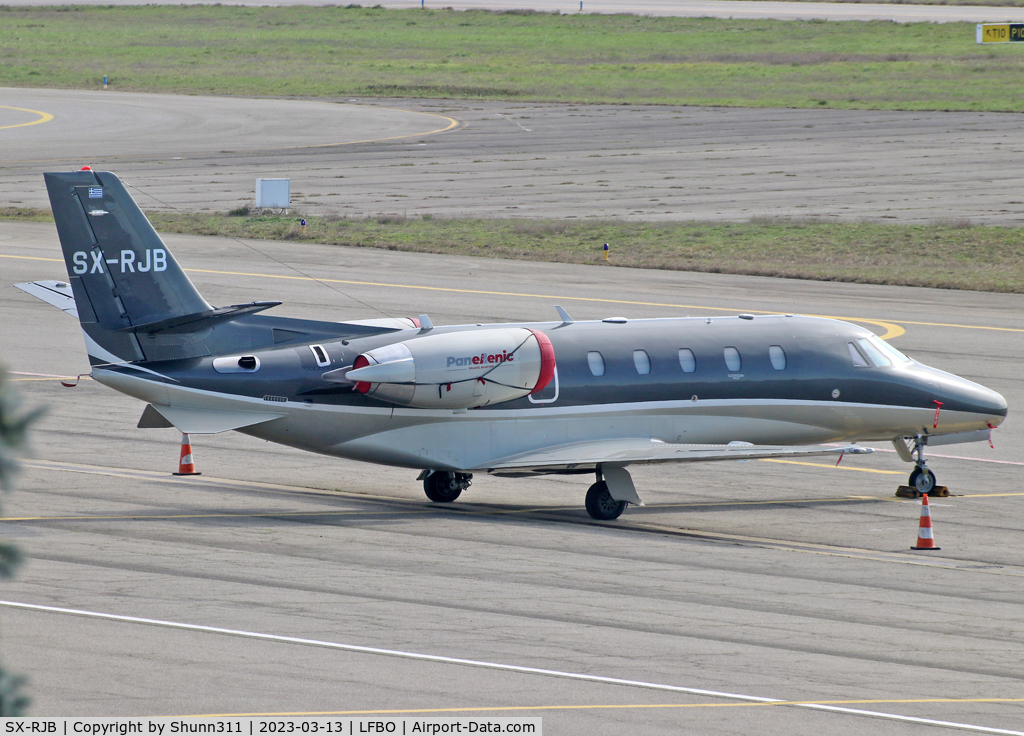 SX-RJB, 2007 Cessna 560XL Citation Excel C/N 560-5701, Parked at the General Aviation area...