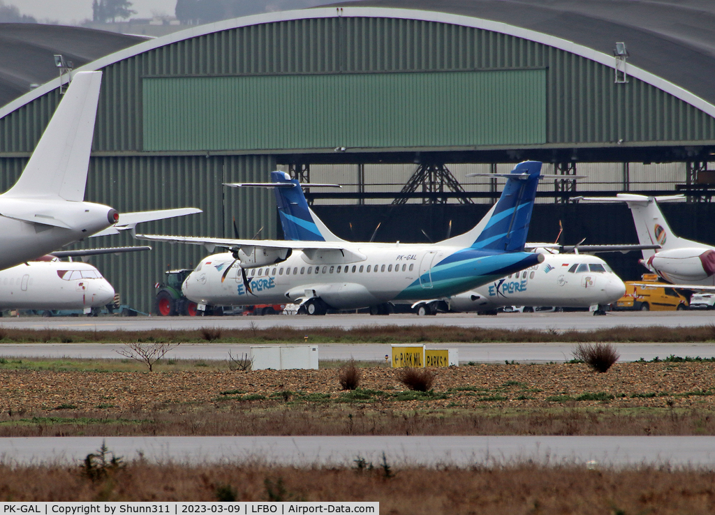 PK-GAL, 2015 ATR 72-212A C/N 1254, Returned to lessor and stored @LFBF