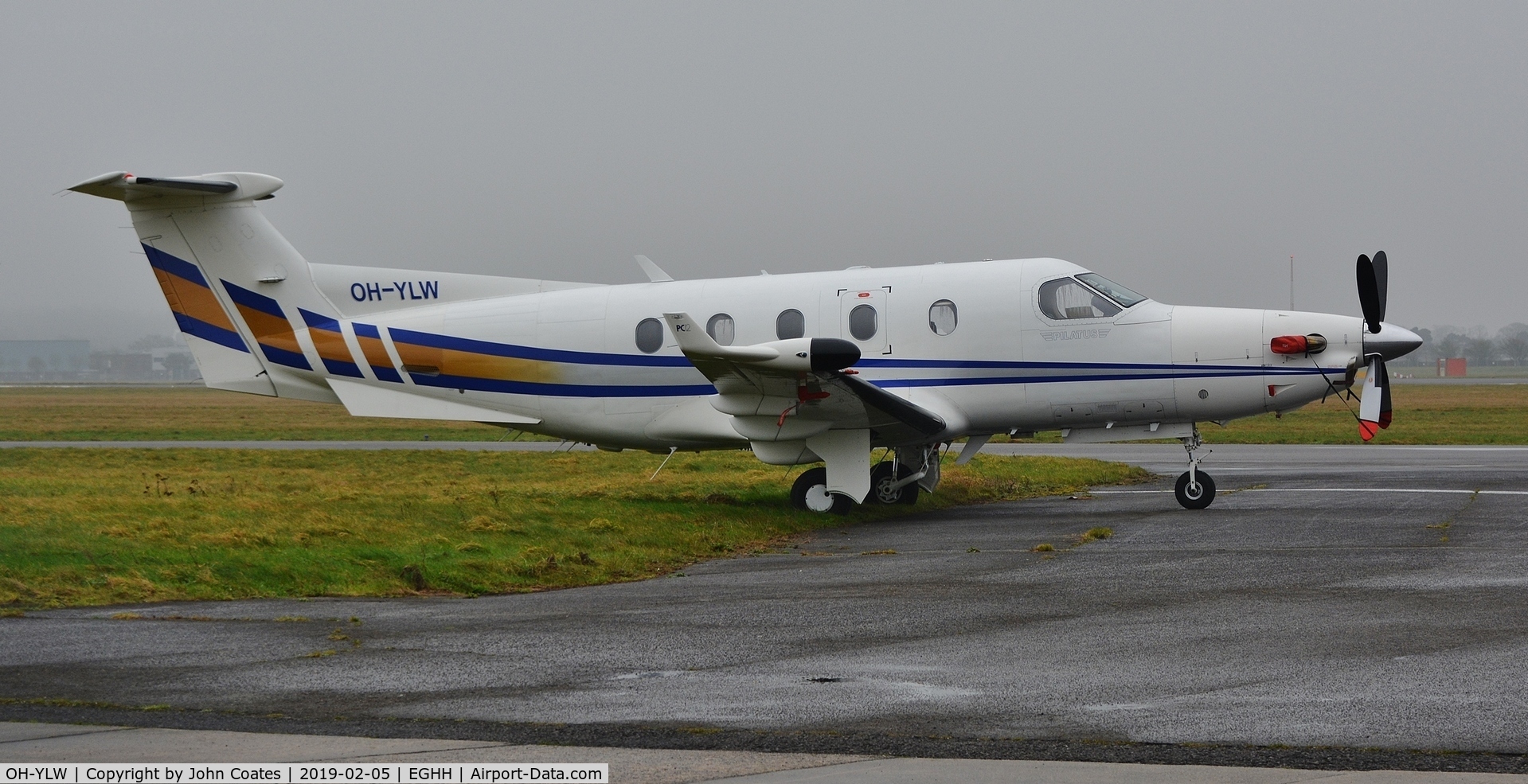 OH-YLW, 2000 Pilatus PC-12/45 C/N 334, At BAS
