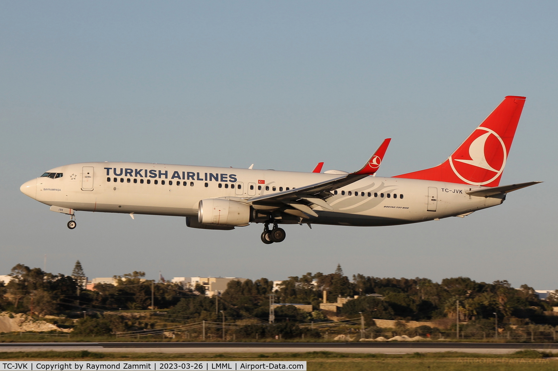 TC-JVK, 2016 Boeing 737-8F2 C/N 60014, B737-800 TC-JVK Turkish Airlines
