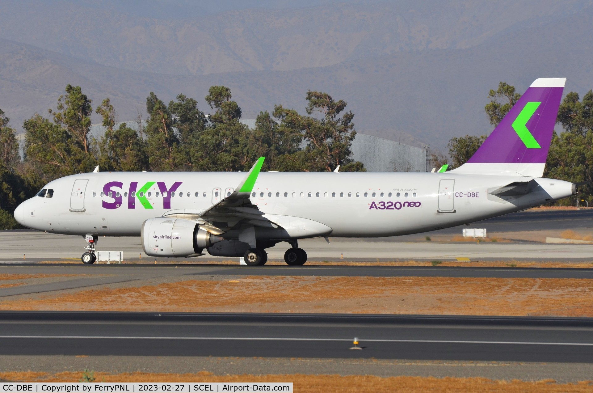 CC-DBE, 2021 Airbus A320-251N C/N 10226, Sky Airline A320N for departure
