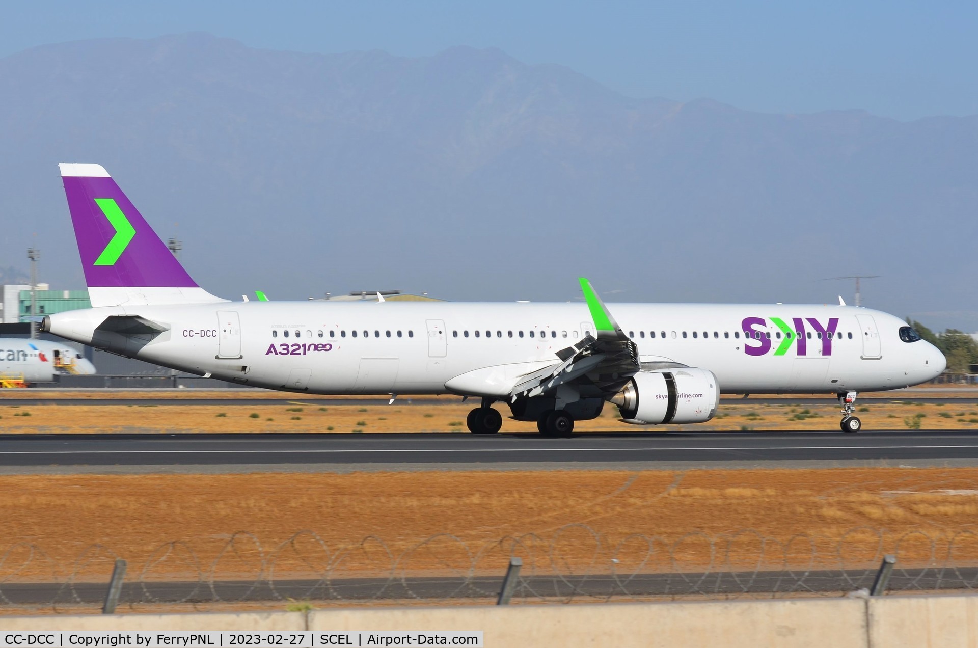 CC-DCC, 2021 Airbus A321-251NX C/N 10456, Departure of Sky A321N