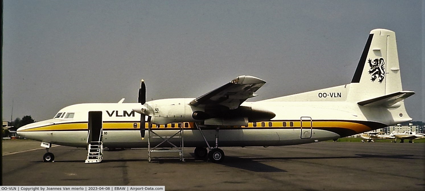 OO-VLN, 1989 Fokker 50 C/N 20145, Slide scan