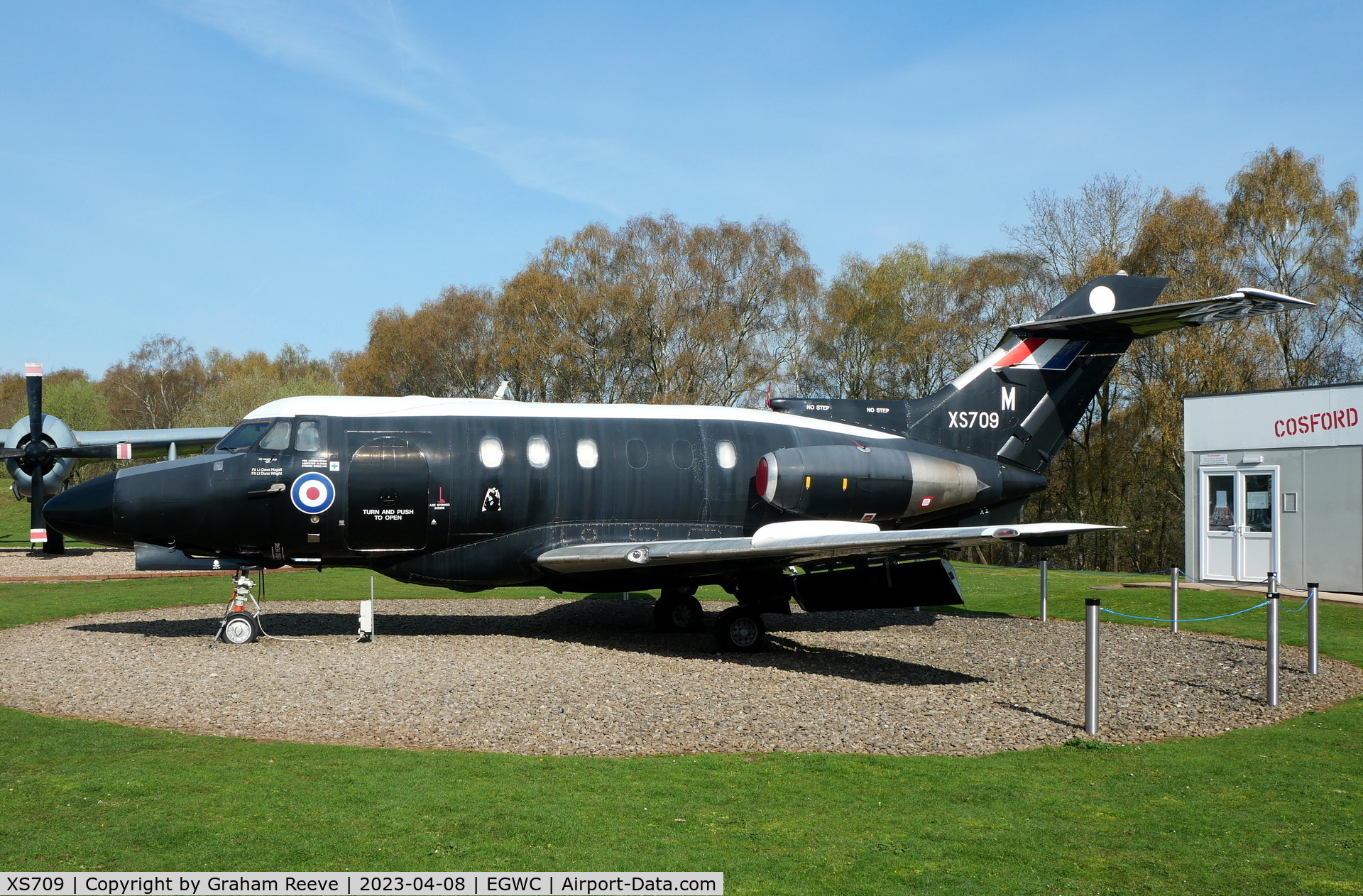 XS709, 1964 Hawker Siddeley HS.125 Dominie T.1 C/N 25011, On display at the RAF Museum, Cosford.