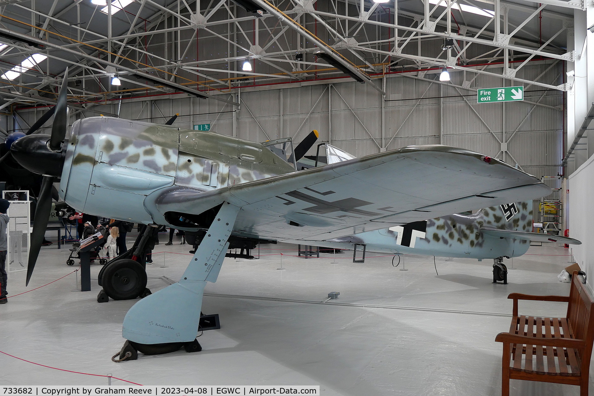 733682, 1944 Focke-Wulf Fw-190A-8 C/N 733682, On display at the RAF Museum, Cosford.