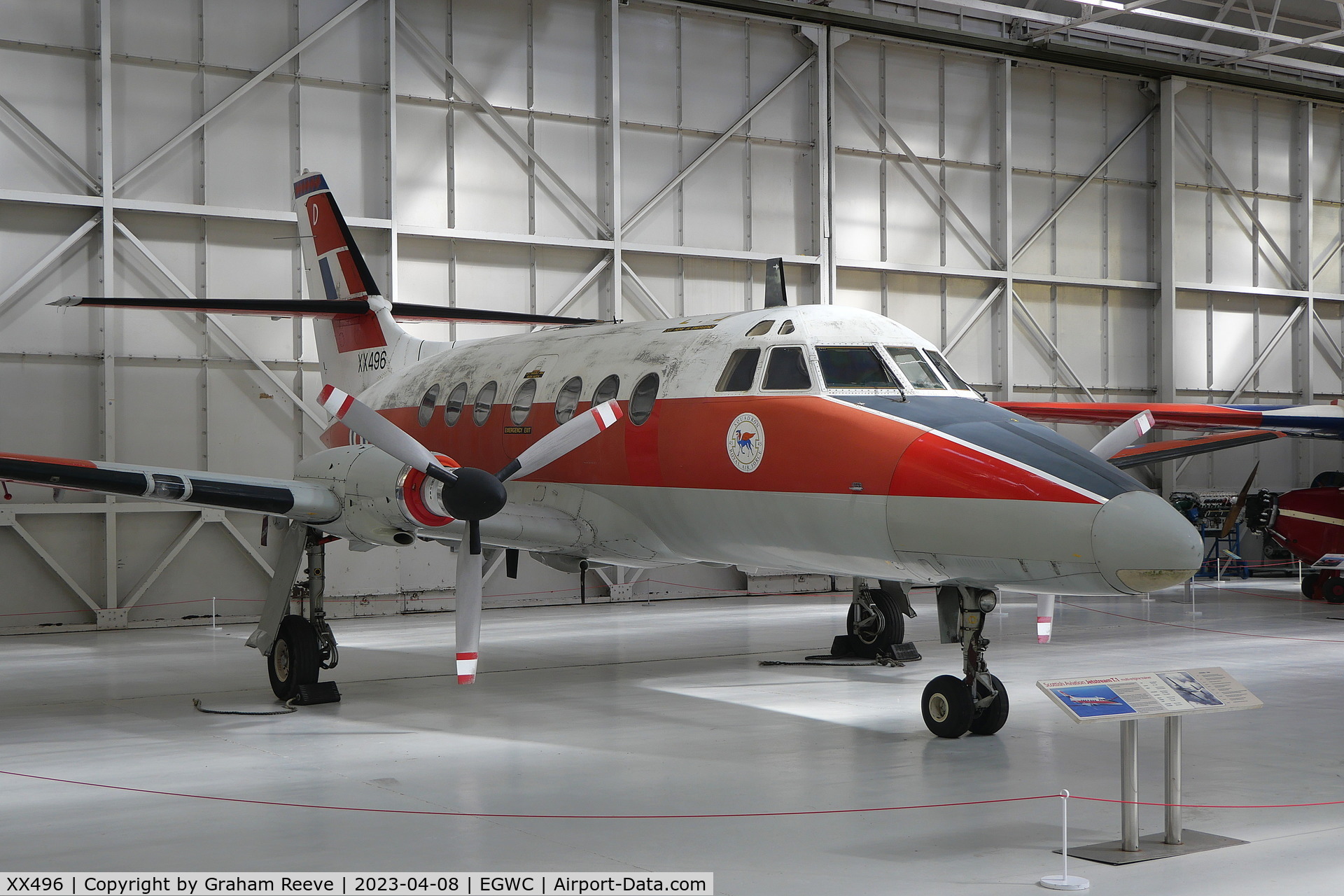 XX496, 1975 Scottish Aviation HP-137 Jetstream T.1 C/N 276, On display at the RAF Museum, Cosford.