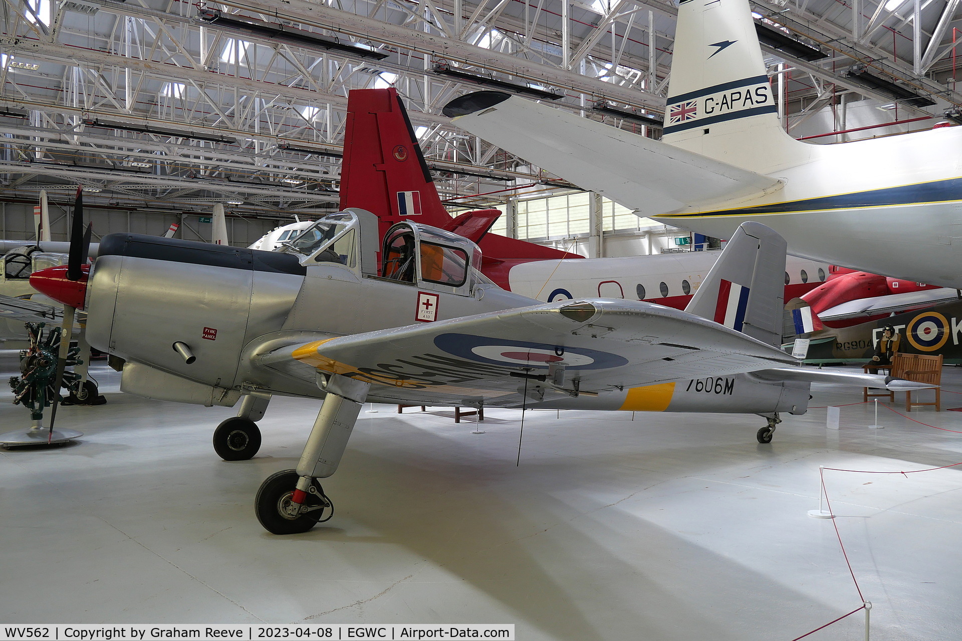 WV562, Percival P-56 Provost T.1 C/N PAC/56/108, On display at the RAF Museum, Cosford.