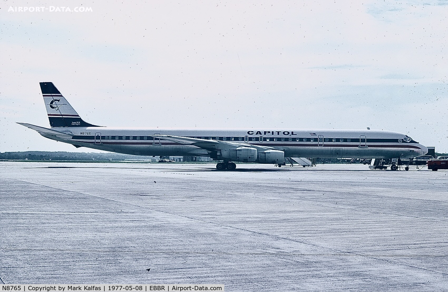 N8765, 1968 Douglas DC-8-61 C/N 46016, Capitol Douglas DC-8-61, N8755 at BRU