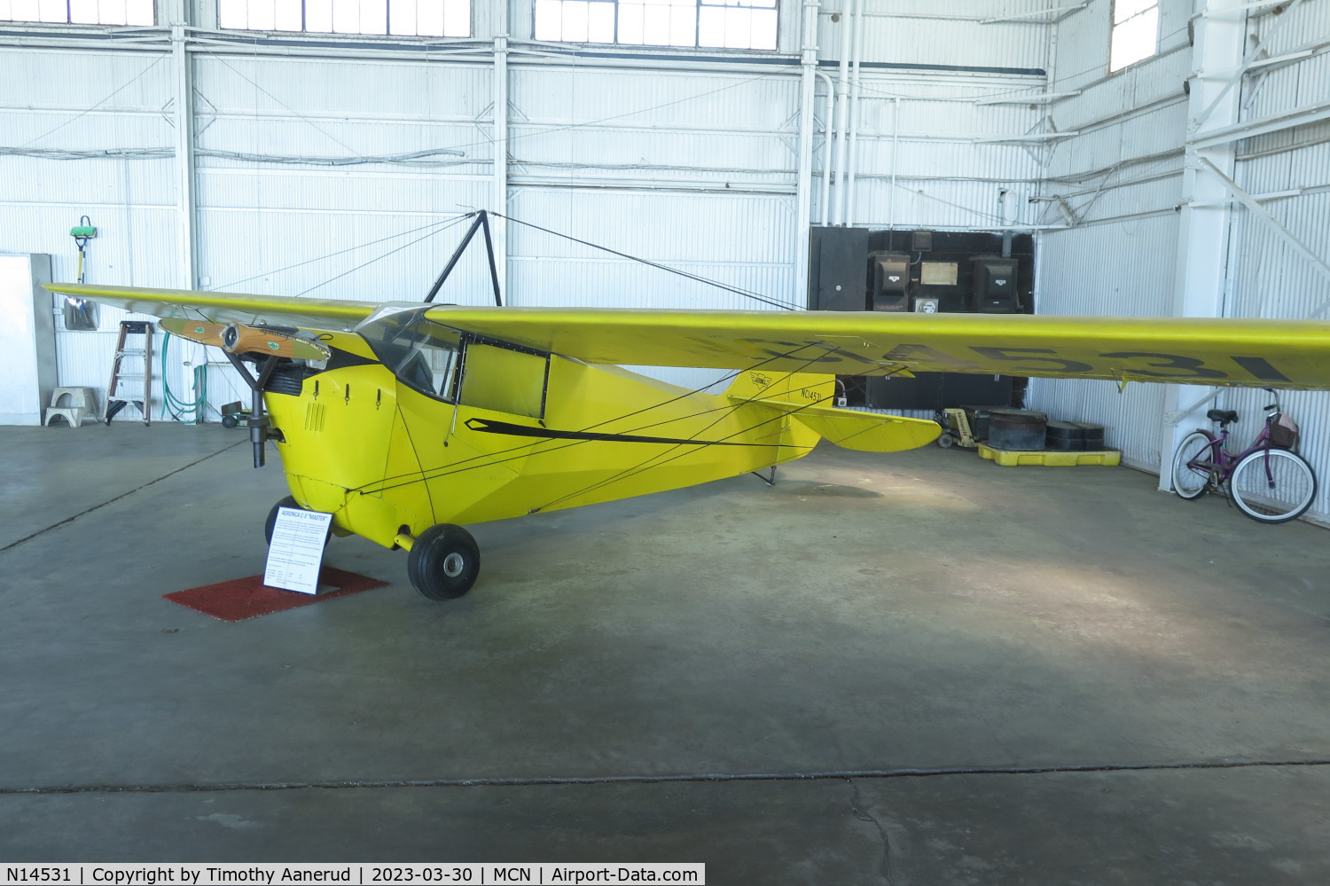 N14531, 1935 Aeronca C-3 C/N A-503, 1935 Aeronca C-3, c/n: A-503