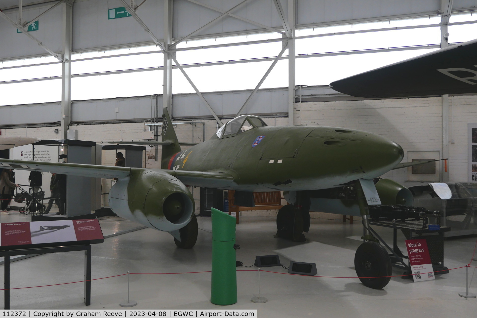 112372, Messerschmitt Me-262A-2a Schwalbe C/N 112372, On display at the RAF Museum, Cosford.