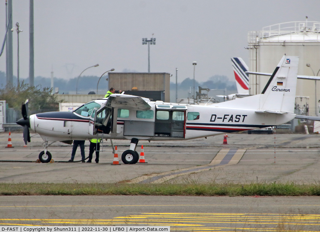 D-FAST, 1991 Cessna 208 Caravan 1 C/N 208-00207, Parked at the General Aviation area...