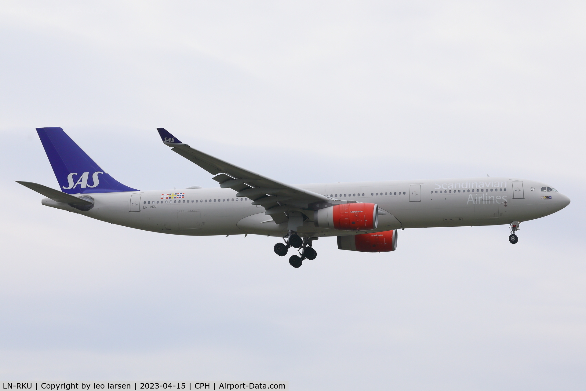 LN-RKU, 2016 Airbus A330-343 C/N 1715, Copenhagen 15.4.2023