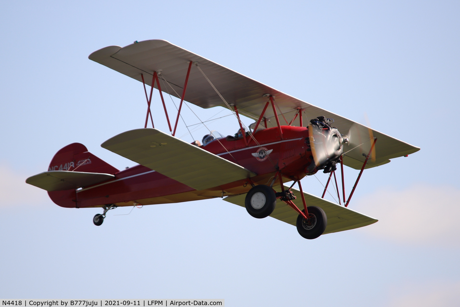 N4418, 1928 Curtiss-Wright Travel Air 4000 C/N 378, during Paris Air Legende 2021