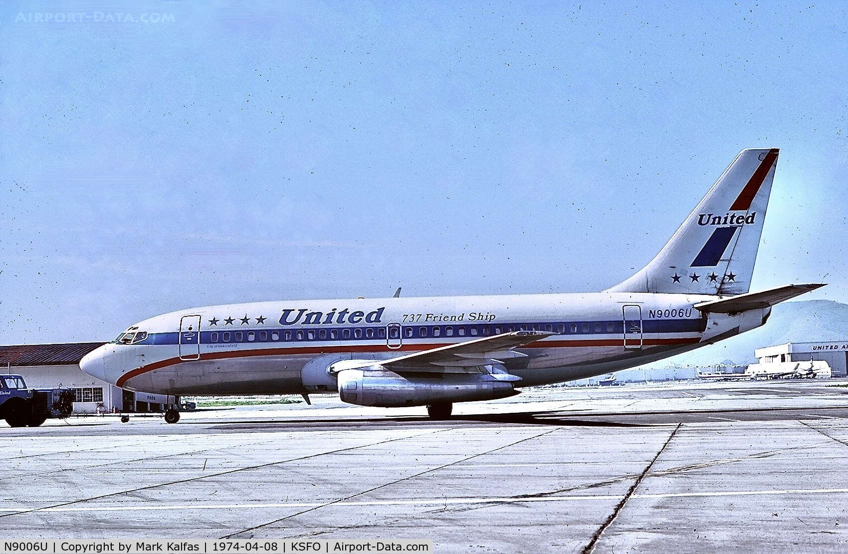 N9006U, Boeing 737-222 C/N 19044, United Airlines Boeing 737-222, N9006U 