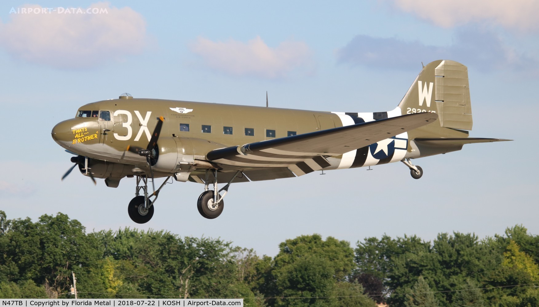 N47TB, 1944 Douglas DC3C (C-47A) C/N 12693, Oshkosh 2018 zx