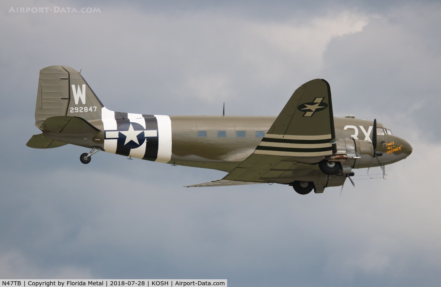 N47TB, 1944 Douglas DC3C (C-47A) C/N 12693, C-47 zx