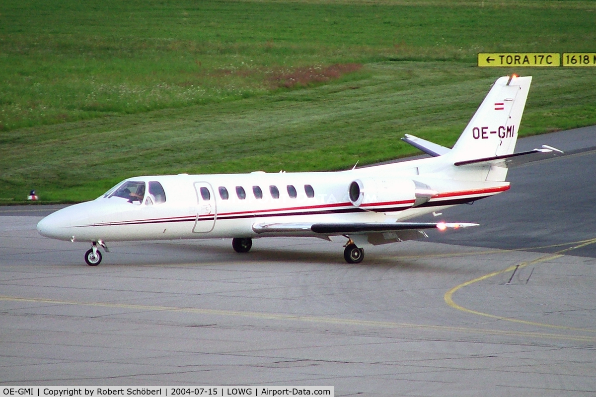 OE-GMI, 1996 Cessna 560 Citation Ultra C/N 560-0362, OE-GMI @ LOWG 2004