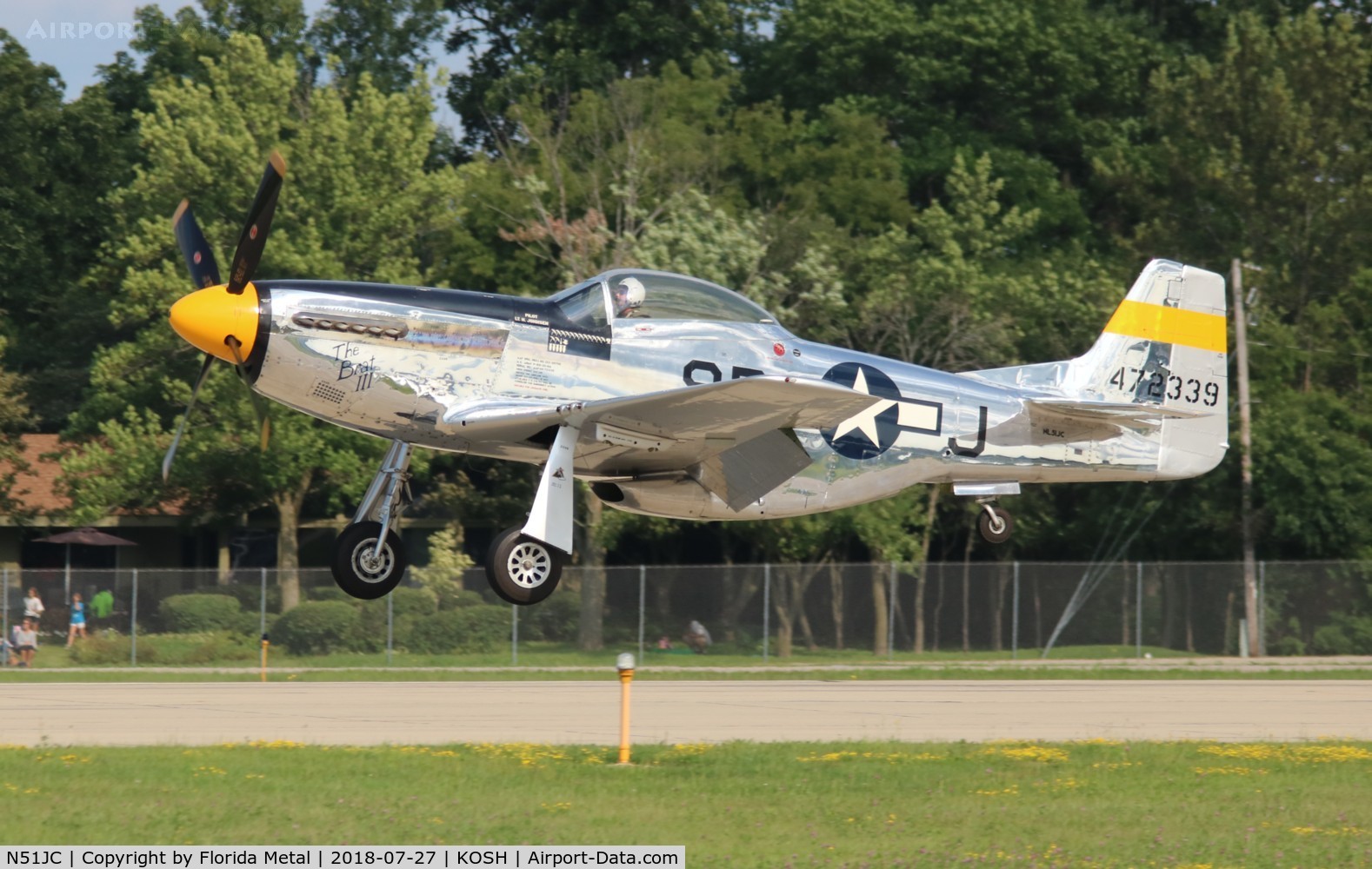 N51JC, 1944 North American P-51D Mustang C/N 122-38798, Oshkosh 2018 zx