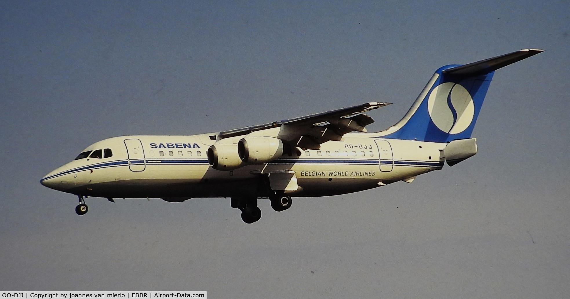 OO-DJJ, 1991 British Aerospace BAe.146-200 C/N E2196, Slide scan