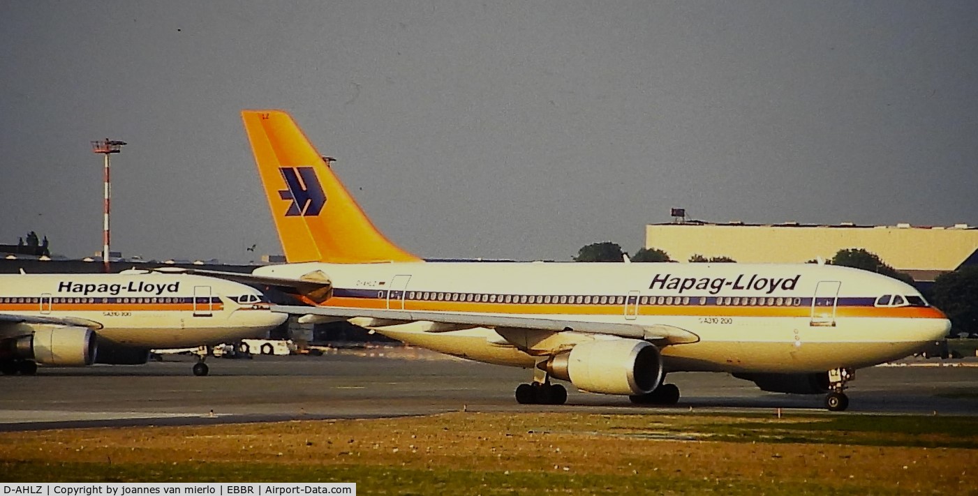 D-AHLZ, 1987 Airbus A310-204 C/N 468, Slide scan '90s