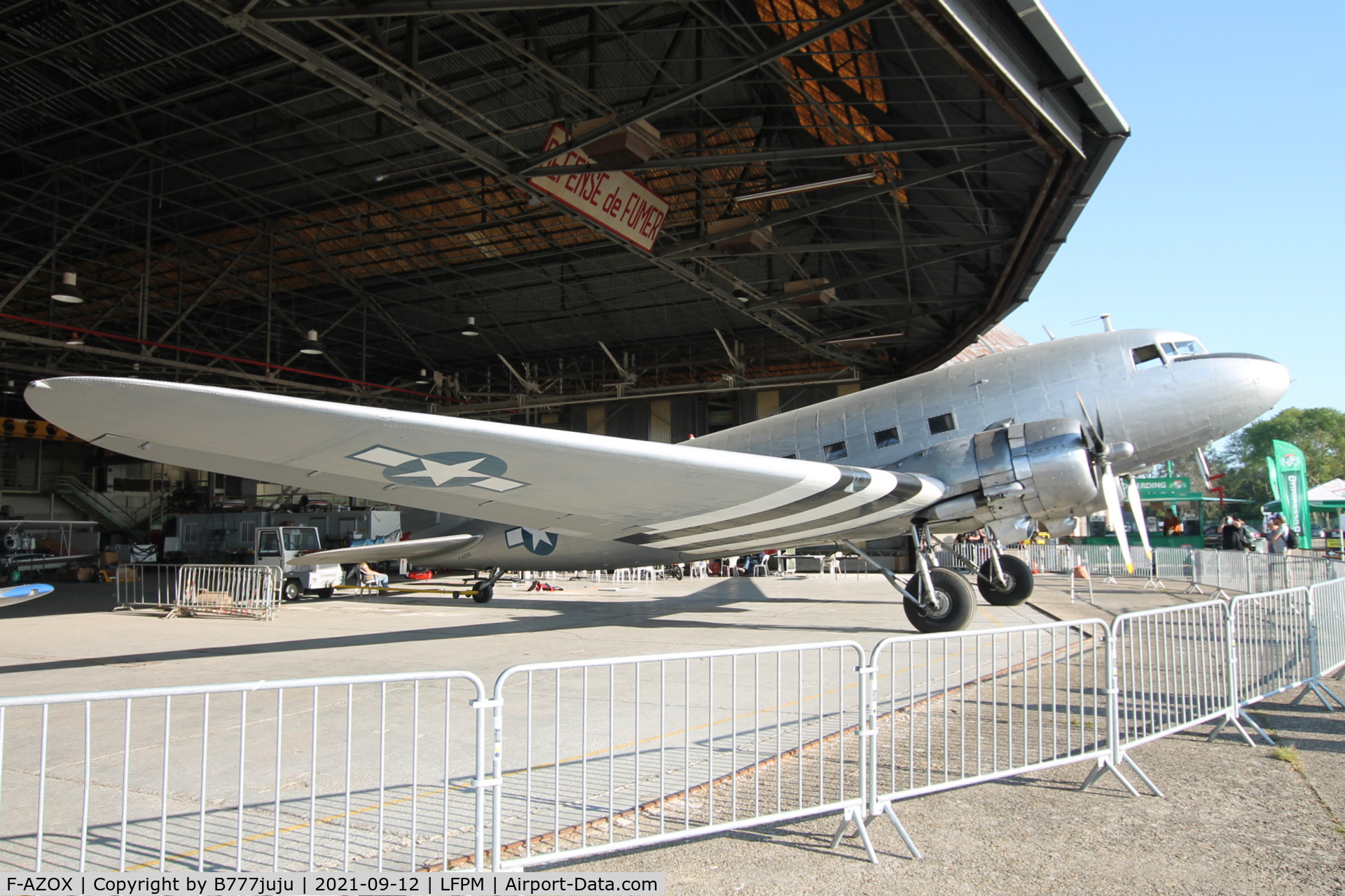 F-AZOX, 1945 Douglas DC-3C-S1C3G (C-47B-35-DK) C/N 16604, during Paris Air Legend 2021