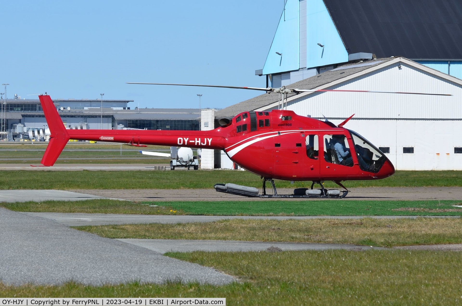OY-HJY, 2018 Bell 505 Jet Ranger X Jet Ranger X C/N 65062, Bell 505 just arrived from Odense.