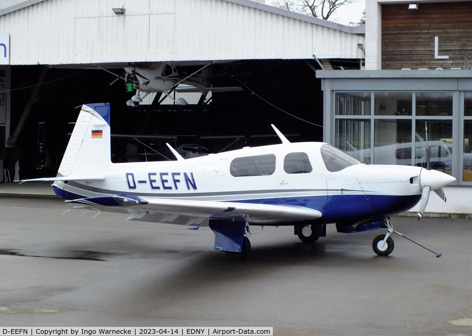 D-EEFN, 1991 Mooney M20J 201 C/N 24-3215, Mooney M20J Model 201 at Friedrichshafen-Bodensee airport