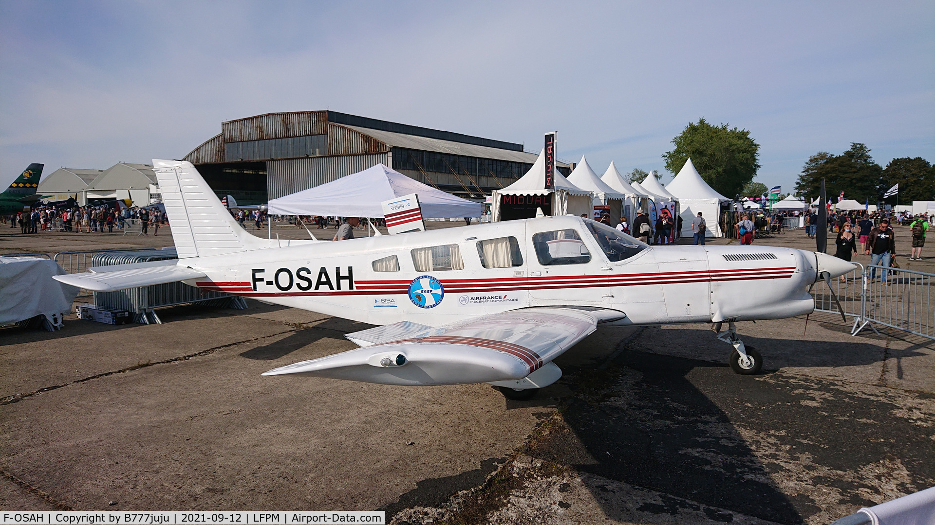 F-OSAH, Piper PA-32R-301T  Turbo Saratoga Turbo Saratoga C/N 32-8124010, during Paris Air legend 2021