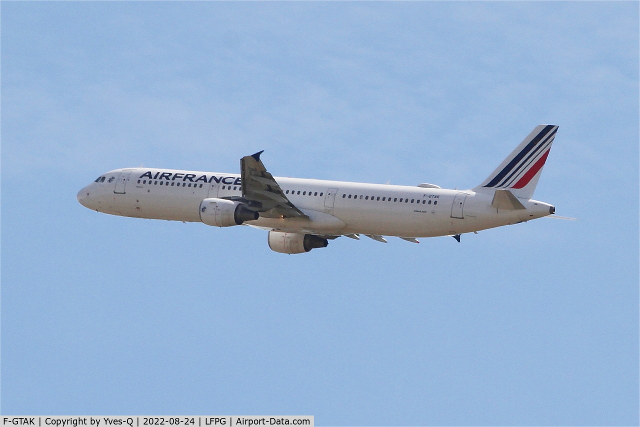 F-GTAK, 2001 Airbus A321-211 C/N 1658, Airbus A321-211, Climbing from rwy 08L, Roissy Charles De Gaulle airport (LFPG-CDG)
