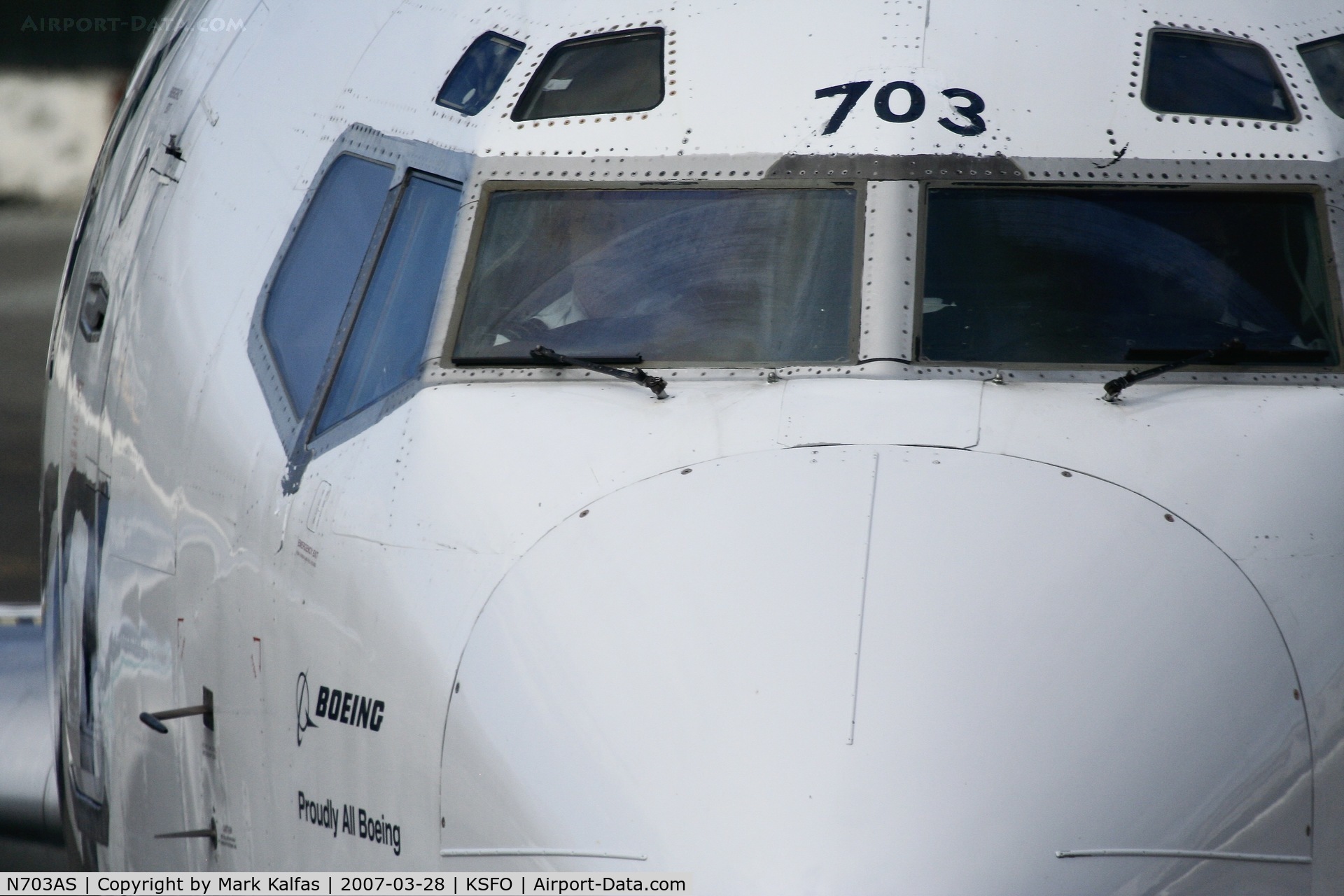 N703AS, 1998 Boeing 737-490 C/N 28893, Alaska Boeing 737-490, N703AS at SFO